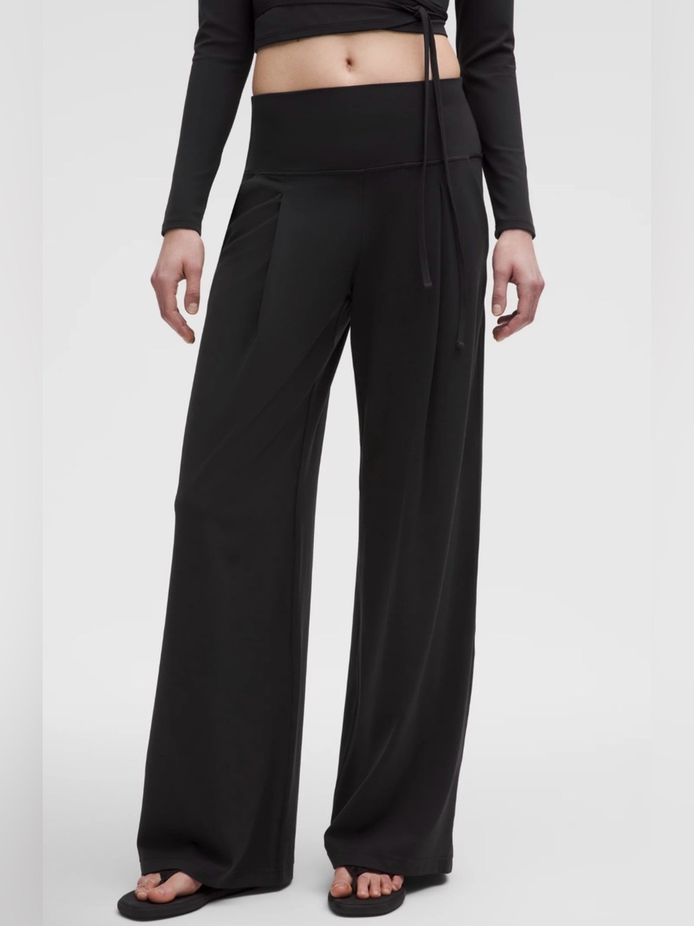 Lululemon Align Palazzo Wide-Leg Black Pant - 10